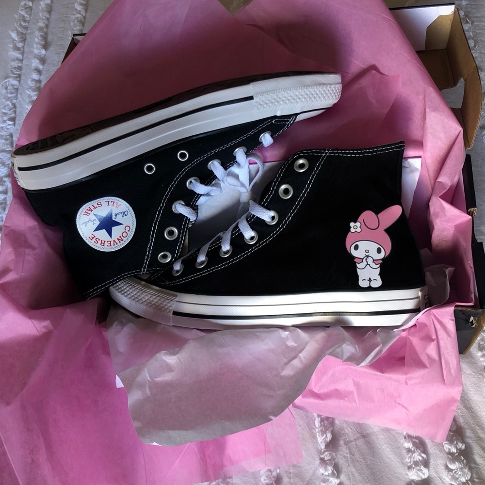 Black My Melody Sanrio Converse